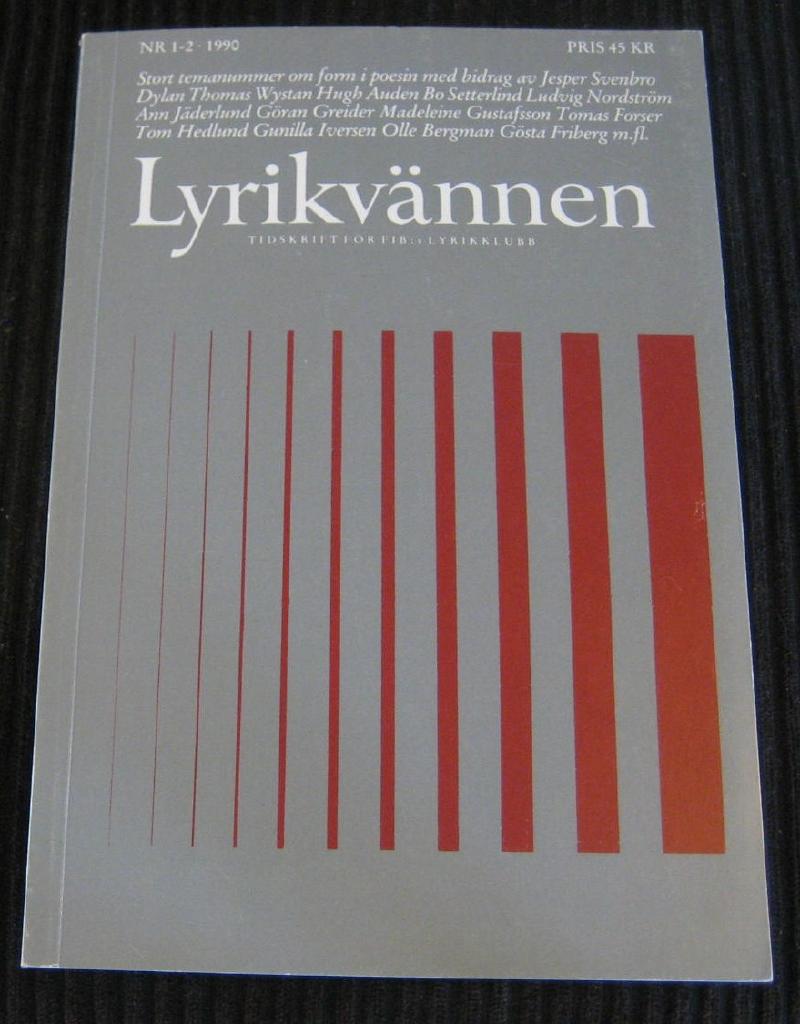 Lyrikvännen nr 1-2 1990