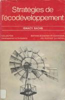 Stratégies de l'écodéveloppement