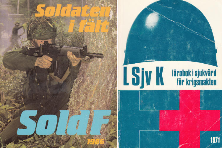 Soldaten i fält (SoldF) 1986 / Lärobok i sjukvård för krigsmakten (L Sjv K) 1971