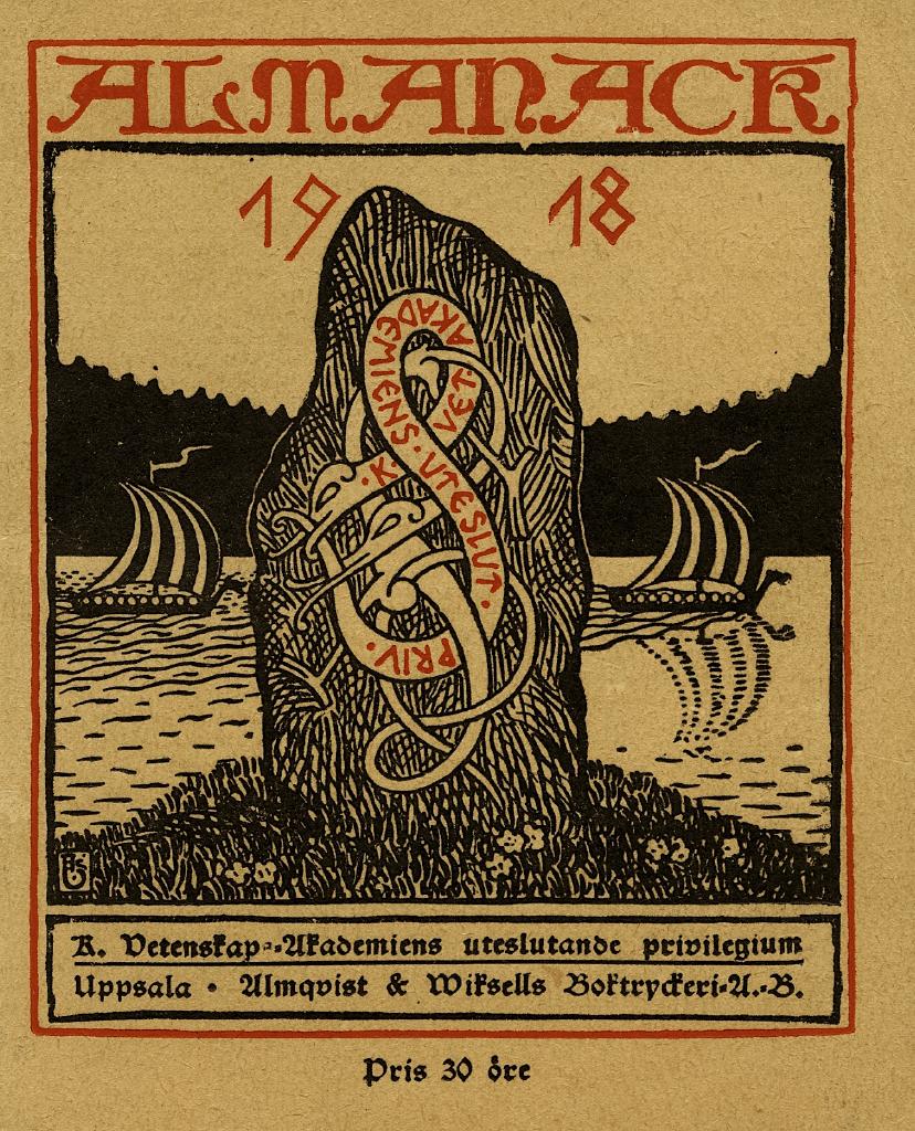 Almanack 1918, Vetenskaps-Akademiens. Nyskick