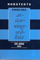 Norstedts engelska avstavningsordlista : 35000 ord