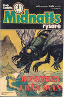 Midnattsrysare 1972 - 4 - Monstren från ovan - Omslag av Hans Arnold