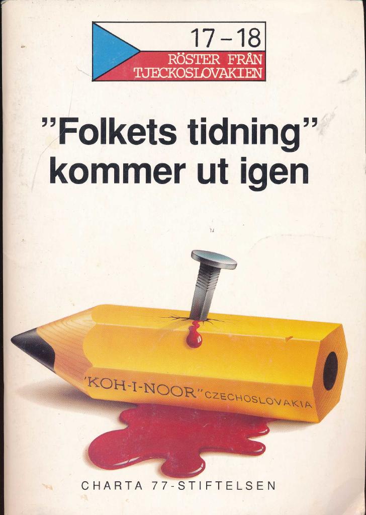 Röster från Tjeckoslovakien 17-18 "Folkets tidning" kommer ut igen