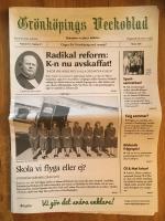 Grönköpings Veckoblad (2018 mars) Organ för Grönköping med omnejd