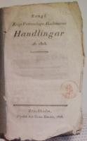 Kongl. Krigs Vettenskaps Akademiens Handlingar år 1805