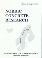 NORDIC CONCRETE RESEARCH - PROCEEDINGS OF MEETING, REYKJAVIK, ISLAND 1999