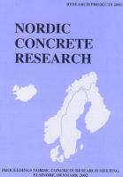 NORDIC CONCRETE RESEARCH - PROCEEDINGS OF MEETING, ELSINORE, DENMARK 2002