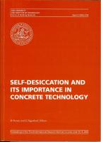 SELF-DESICCATION AND ITS IMPORTANCE IN CONCRETE TECHNOLOGY - Proc. of the Third Int. Research Seminar in Lund, June 14-15, 2002