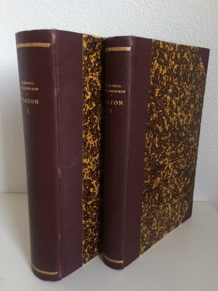 PLATON I-II. VOL. 1: LEBEN UND WERKE. VOL. 2: BEILAGEN UND TEXTKRITIK