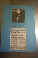 Autograf av Gösta Bohman