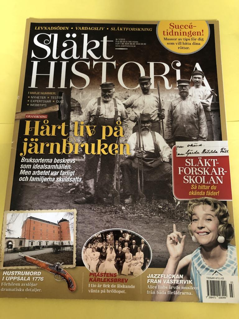 Släkthistoria nr 3 // 2015