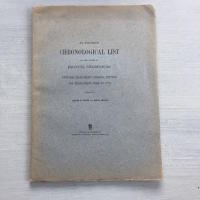 An abridged chronological list of the works of Emanuel Swedenborg. including manuscripts, original editions and translations prior to 1772 compiled by Alfred H.Stroh and Greta Ekelöf.
