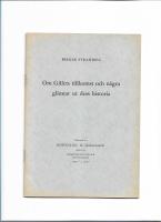 Om Gillets tillkomst och några glimtar ur dess historia
