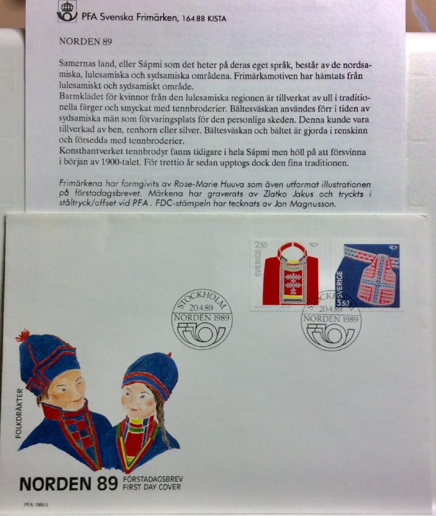 Förstadagsbrev, First Day Cover, Norden 89