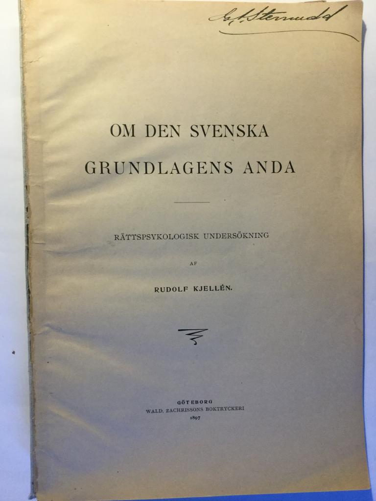 Om den svenska grundlagens anda