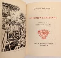 Berömda berättare - Urval av Ivar Öhman. Bibliofilupplaga i 250 numrerade ex. varav det är nummer 157. Med signerad orginaletsning av Bertil "Bull" Hedlund till Strindbergs novell "Skräddarna skulle ha dans".