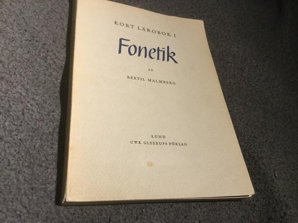 Kort lärobok i fonetik