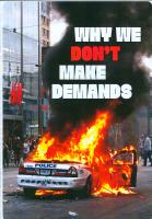 Why we don´t make demands