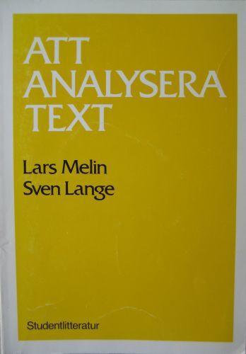 Att analysera text : Stilanalys med exempel