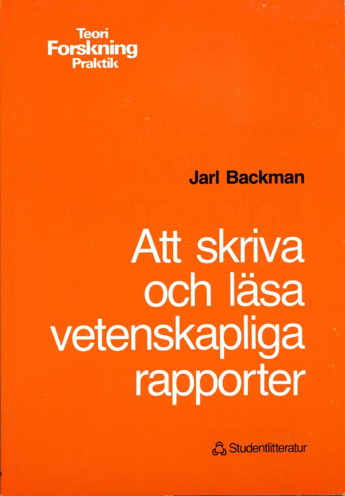 Att skriva och läsa vetenskapliga rapporter
