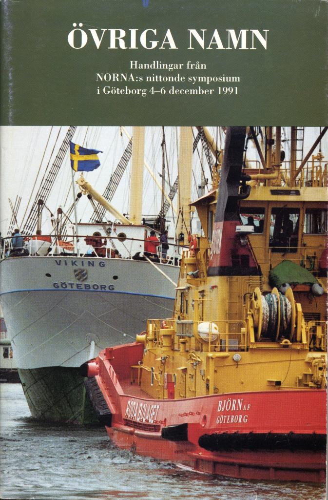 Övriga namn : Handlingar från NORNA:s nittonde symposium i Göteborg 4-6 december 1991
