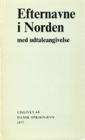 Efternavne i Norden med udtaleangivelse