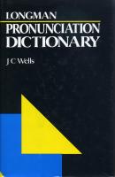 Longman Pronunciation Dictionary