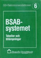 BSAB-systemet : Tabeller och tillämpningar