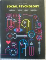 Social psychology 6th edition