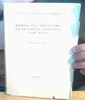 Bidrag till intuitionsbegreppets historia före Kant