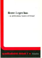 Herre i eget hus : om självförvaltning i Spanien och Portugal