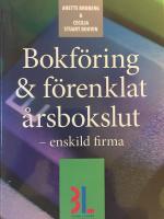Bokföring & förenklat årsbokslut : enskild firma
