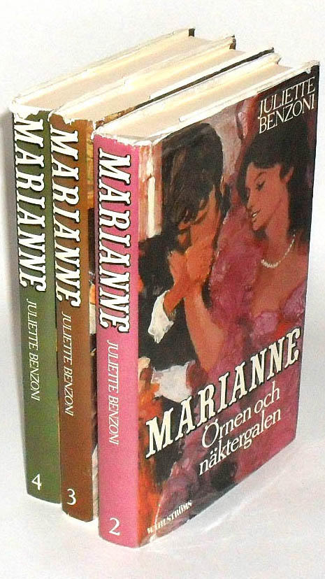 3 Böcker: Marianne - Örnen och näktergalen & Främlingen från Toscana & Marianne och det förflutna
