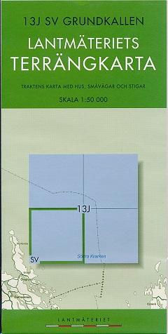 Terrängkarta 13J SV Grundkallen