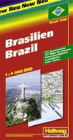 Brasilien Hallwag karta : 1:4milj