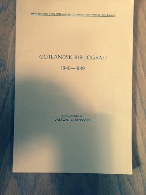 Gotländsk bibliografi 1940-1949