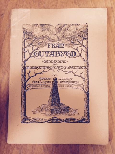 Från Gutabygd. Minnesblad från Gotlands Hembygdsföreningar 1925