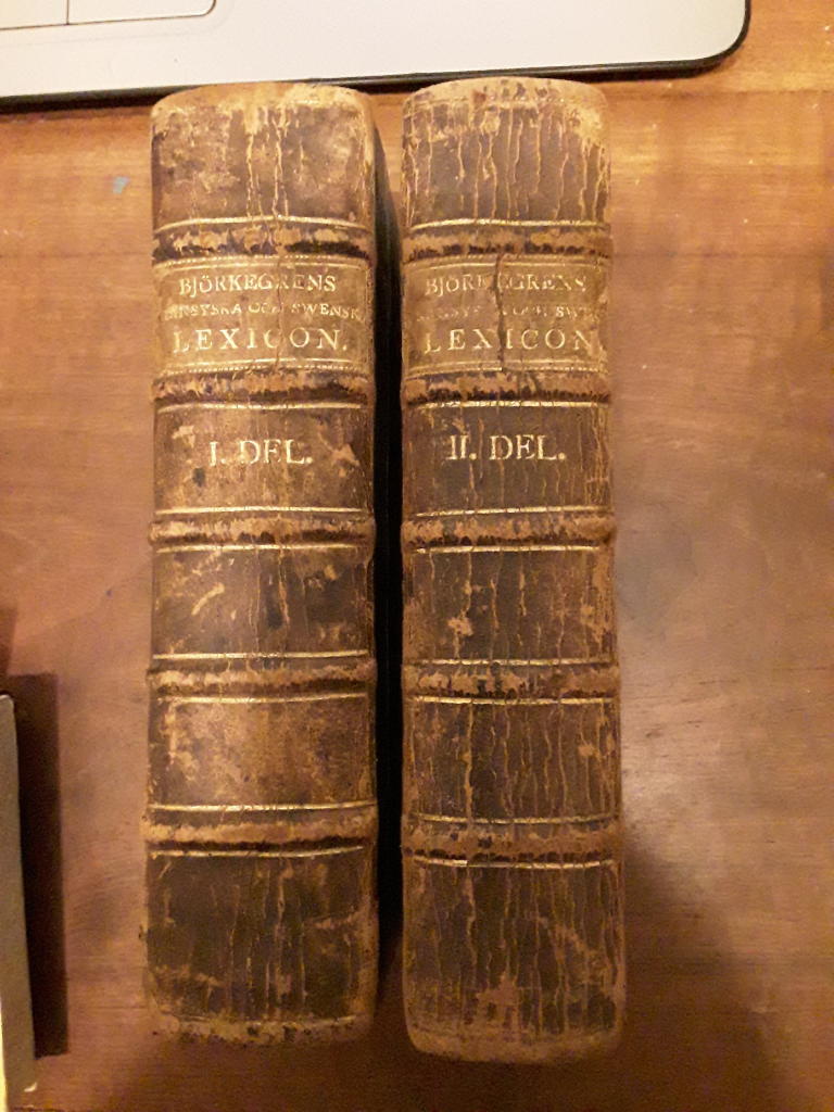 Dictionnaire françois-suédois et suédois-françois.Fransyskt och swenskt samt swenskt och fransyskt lexicon. I-II.
