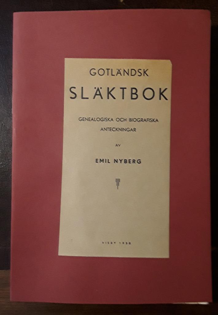 Gotländsk släktbok: Genealogiska och biografiska anteckningar