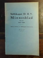 Sällskapet DBW Minnesblad för året 1947-1948