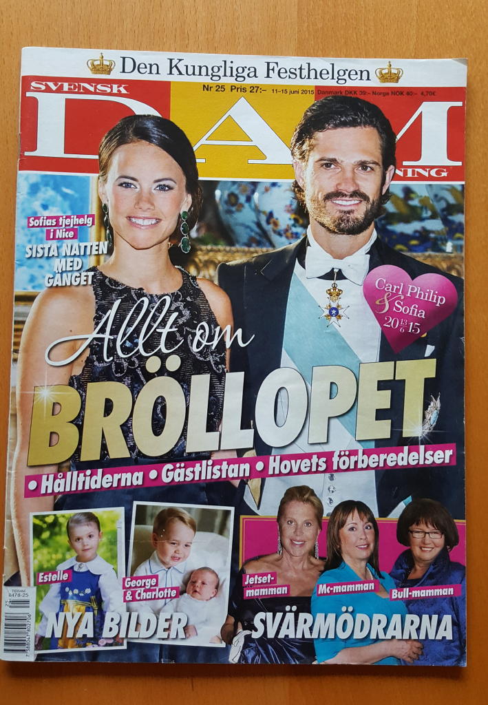 Svensk Damtidning nr 25 2015 "Den Kungliga Festhelgen"