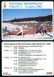 Svenska Skidspelen Falun 5-8 mars 1987