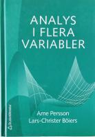 Analys i flera variabler