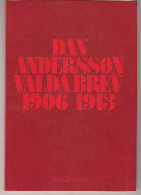 Dan Andersson valda brev 1906-1913