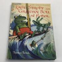 Kalle Stropp och Grodan Boll på flotten