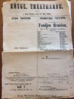 Affisch för de "Kongl. Theatrarne" Tisdag den 21 maj 1867.