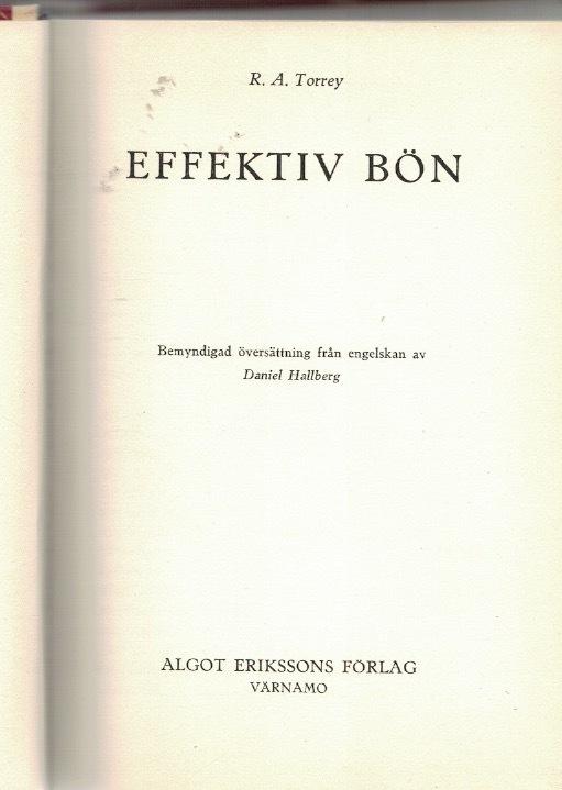 Effektiv bön.
