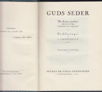 Guds seder. ”De divinis moribus”, tillskriven den helige Thomas av Aquino. Förklaringar av A. Lemonnyer, O.P.