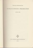 Gesammelte Schriften. Bd 4. Auslegungen - Predigten, 1933 bis 1944.