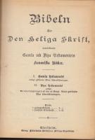 (Bibeln. Svenska. Normaluppl.) Bibeln eller den heliga skrift, / innehållande Gamla och Nya testamentets kanoniska böcker. I. Gamla testamentet enligt gällande äldre öfwersättningen. II. Nya testamentet enligt normalupplagan af den af Kongl. Maj:t godkända nya öfwersättningen.